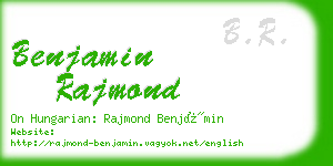 benjamin rajmond business card